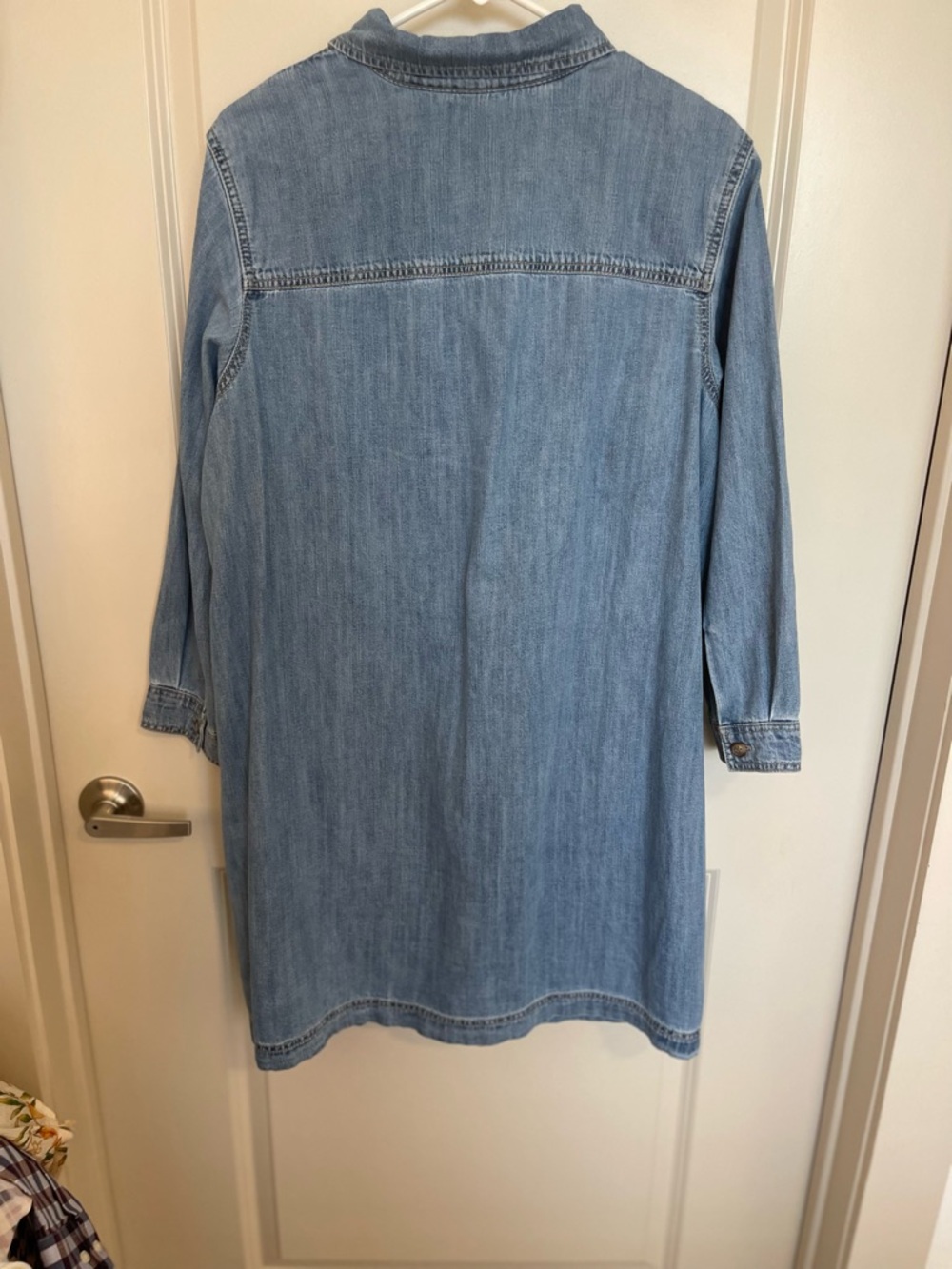 Old Navy Light Blue Denim Shirt Dress - Picture 6 of 6